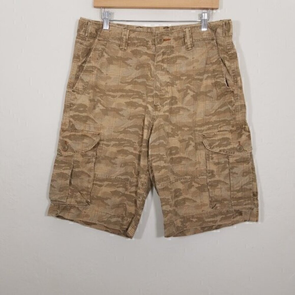 Lucky Brand Camo Cargo Shorts Size 33